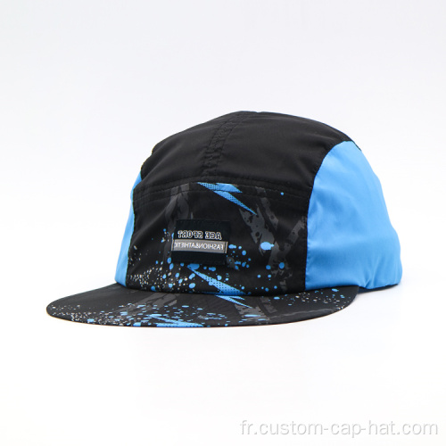 Casquette de sport étanche personnalisée à 5 panneaux personnalisés